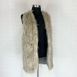 Sebby‎ Collection~Women’s Boho/Retro Faux Fur/Sweater Vest~Sz M